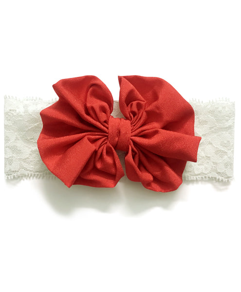 Big Bow Hairband - Red