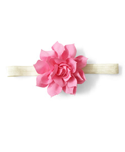 Flower Applique Headband - Light Pink