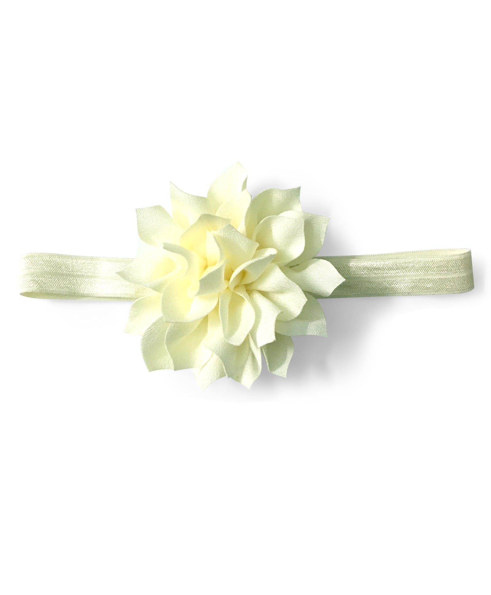 Flower Applique Headband - Off White