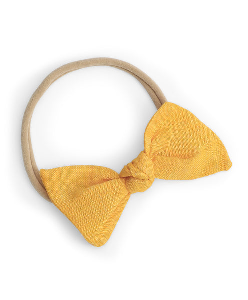 Knot Bow Headbands (Set of 2) - Peach & Yellow
