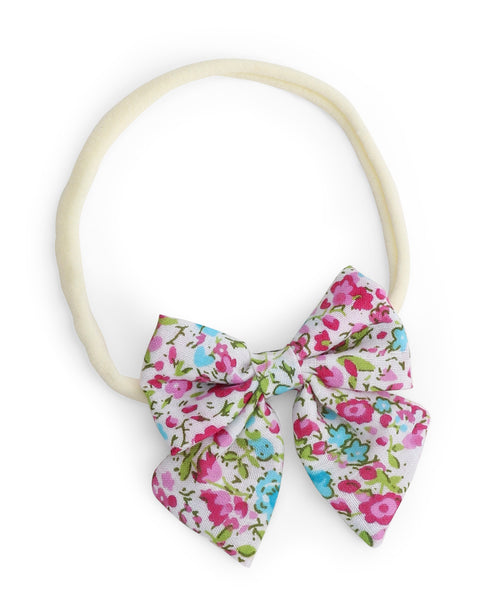 Petite Headband Set - Floral & Light Pink