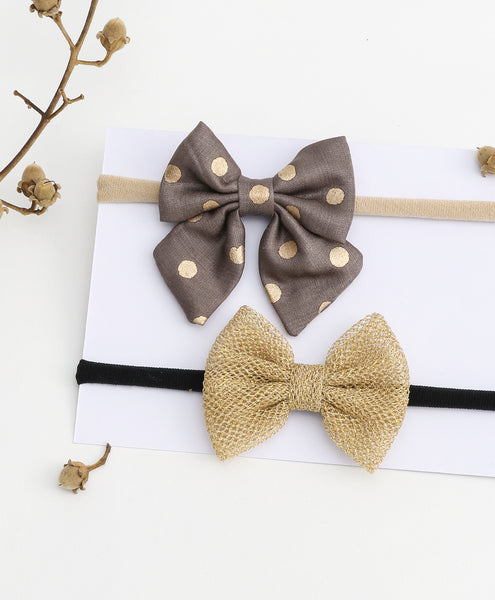 Petite Ethnic Headband Set - Golden