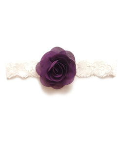 Buy Pearl Beaded Rose Flower Hair Band Chiffon Lace Headband Ribbon  Elasticity Hair Accessories for New Born 6 pcspack Red Online at  desertcartINDIA