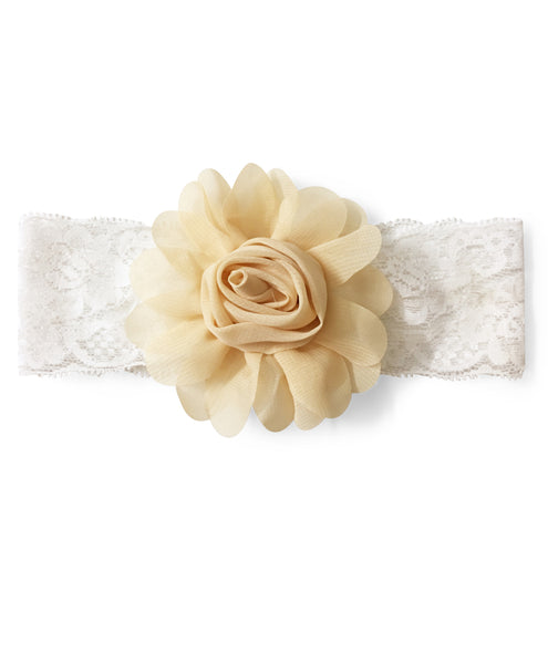 Big Rose Flower Applique Headband