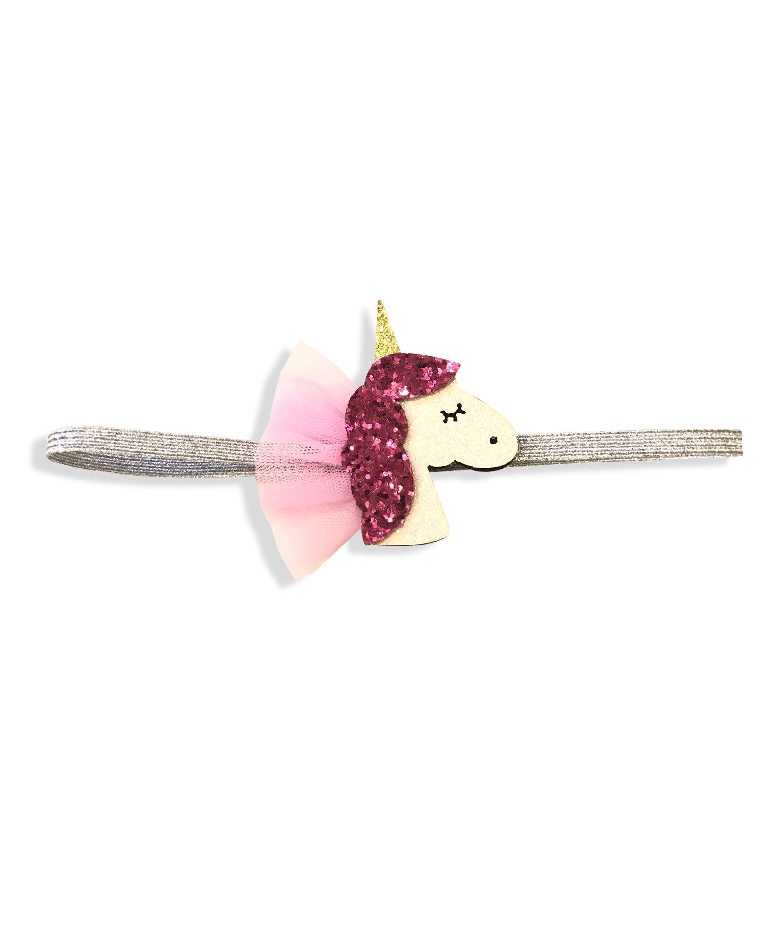 Giltter Unicorn Headband - Light Pink