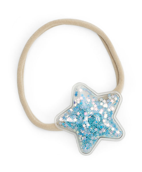Sequin Star Headband - Light Blue