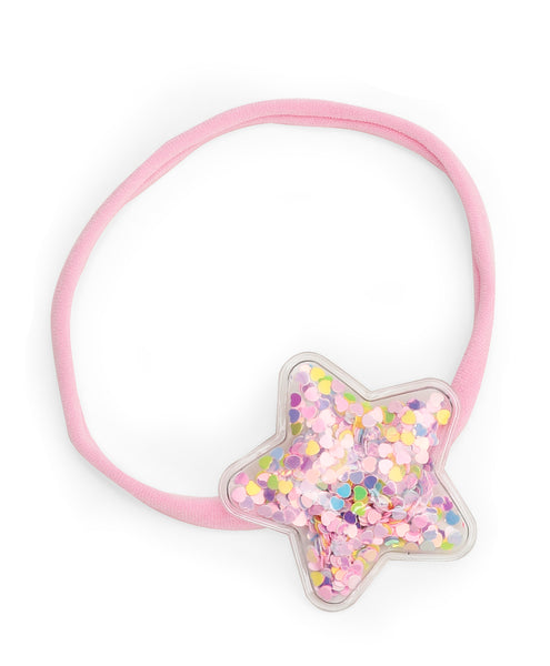 Sequin Star Headband - Light Pink