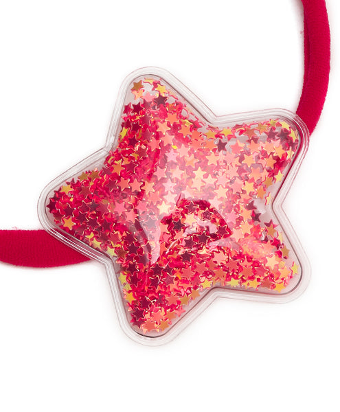 Sequin Star Headband - Red