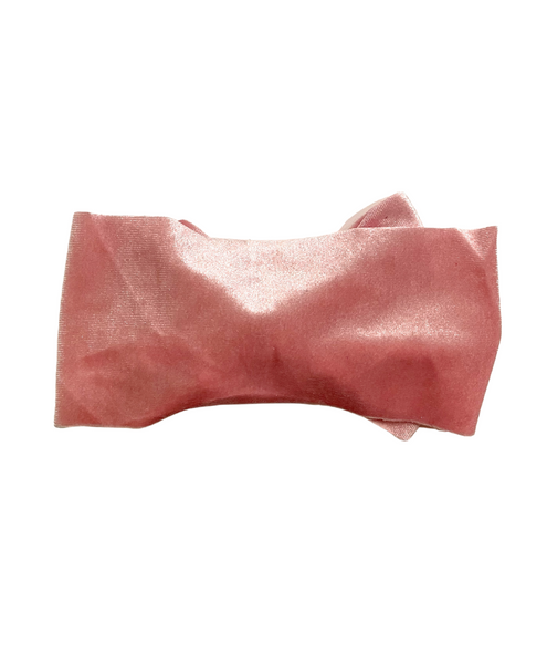 Velvet Baby Headwraps- Frosted Pink