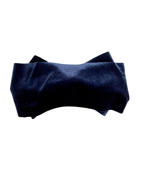 Velvet Baby Headwraps- Navy Blue