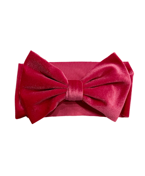 Velvet Baby Headwraps- Pink