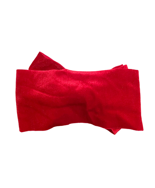 Velvet Baby Headwraps- Royal Red