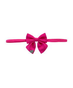 Sailor Bow With Heart Design Headband - Dark Pink