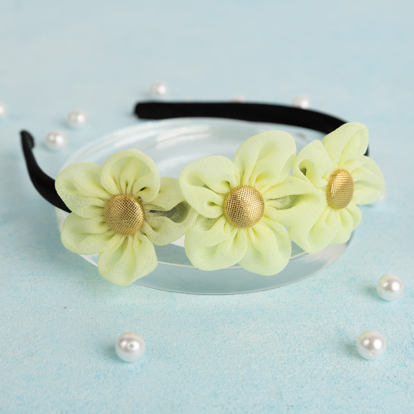 Artificial flower discount headband
