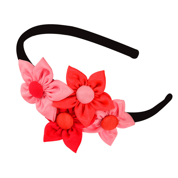 Handmade Four Flower Bunch Hair Band