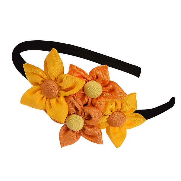 Handmade Four Flower Bunch Hair Band