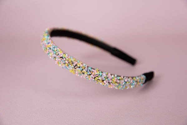 Glitter Headband for Girls- Multi-colored