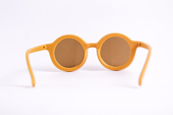 Kids Round Sunglasses - Yellow