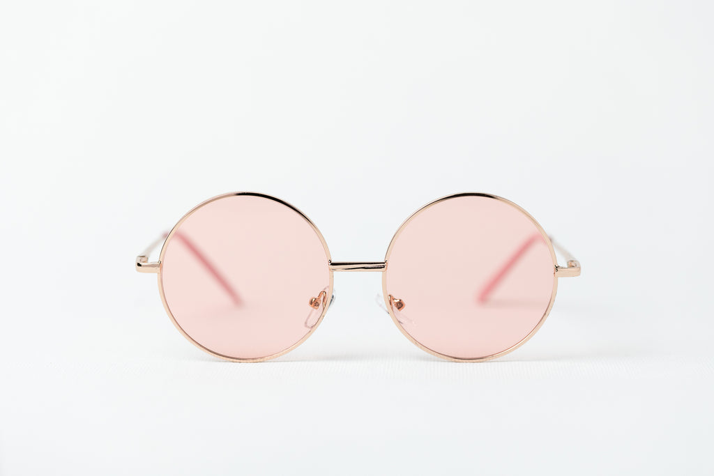 Atlas Round Sunglasses in Rose Gold-coloured Metal | Tiffany & Co.